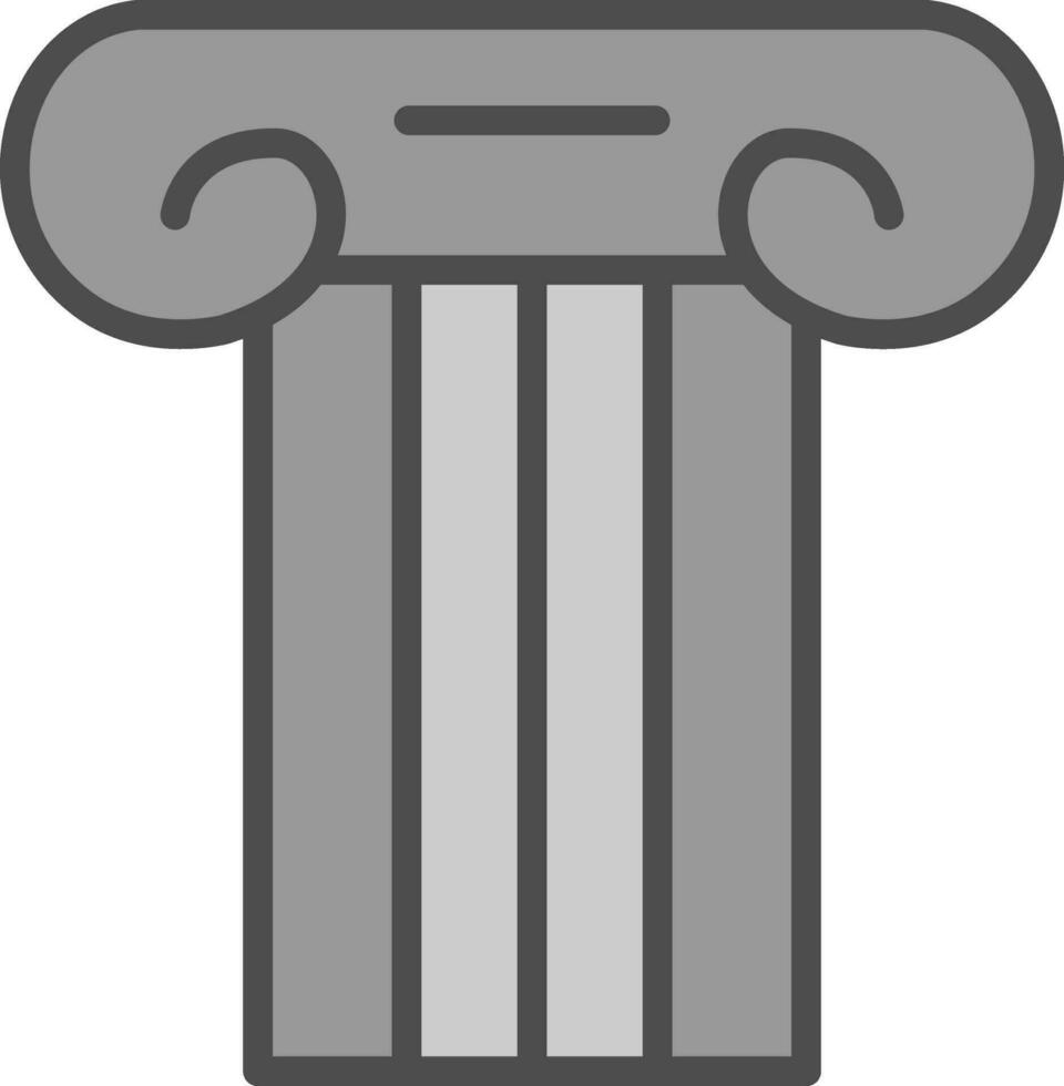 Ancient pillar Vector Icon Design
