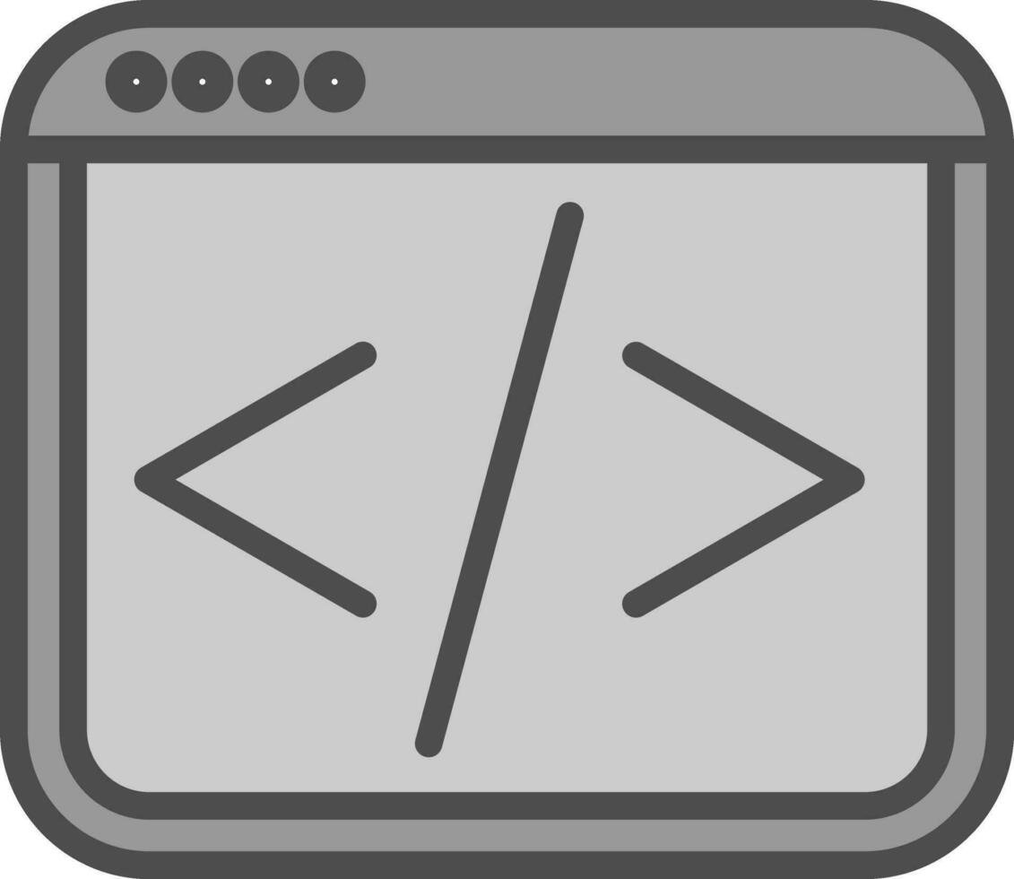 Web coding Vector Icon Design