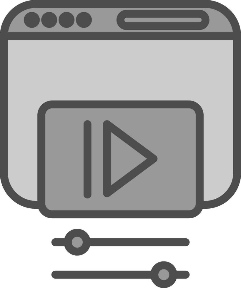 vídeo web vector icono diseño
