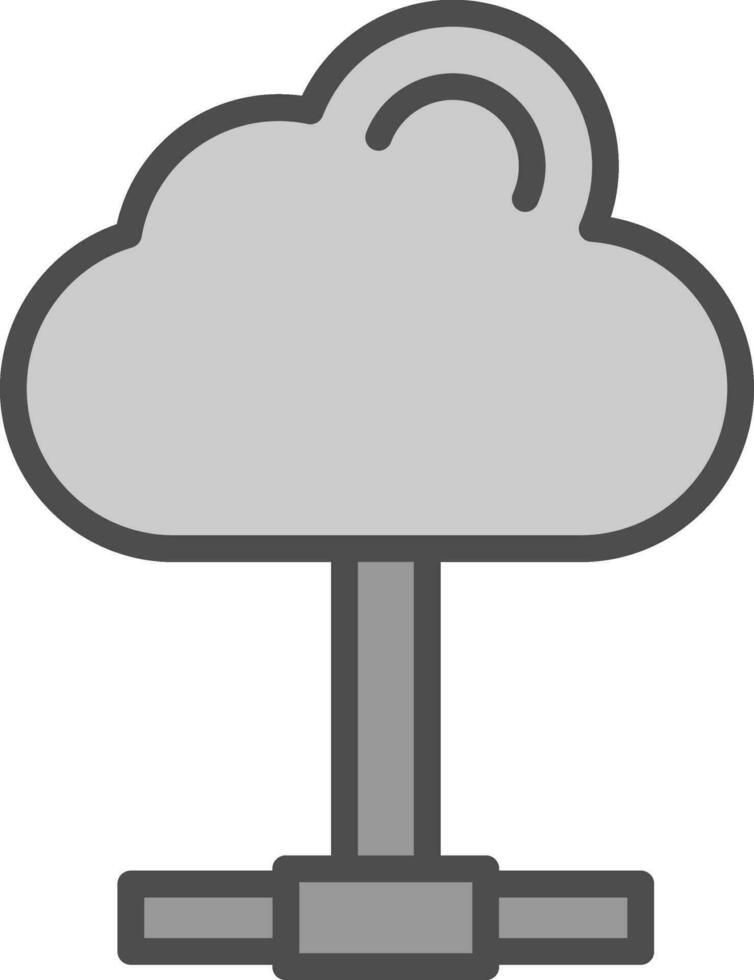 diseño de icono de vector de computación en la nube