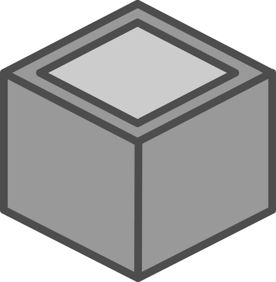 diseño de icono de vector de cubo