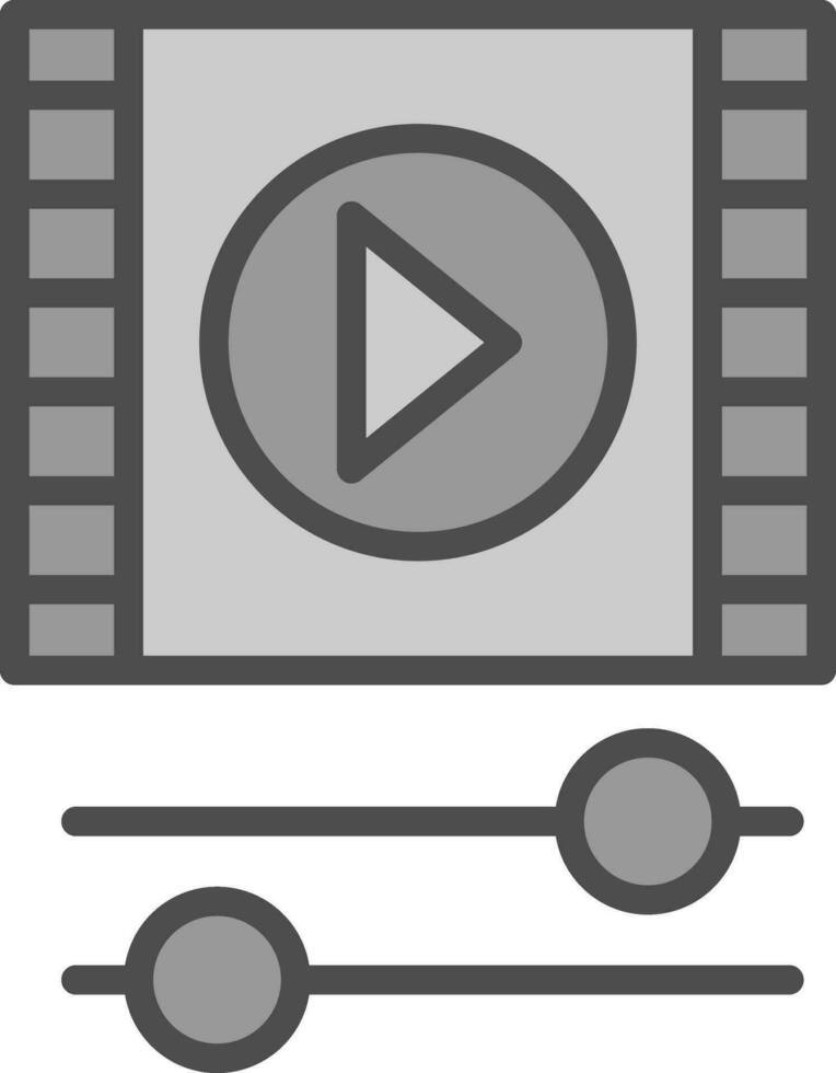 diseño de icono de vector de vídeo