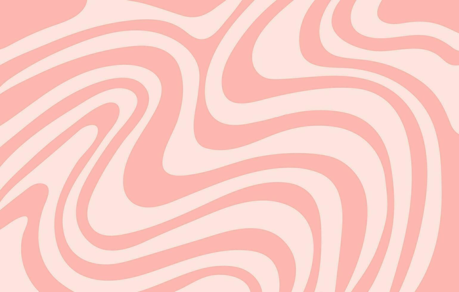 Abstract horizontal background with colorful waves. Trendy vector illustration in style retro 60s, 70s. Pastel colors