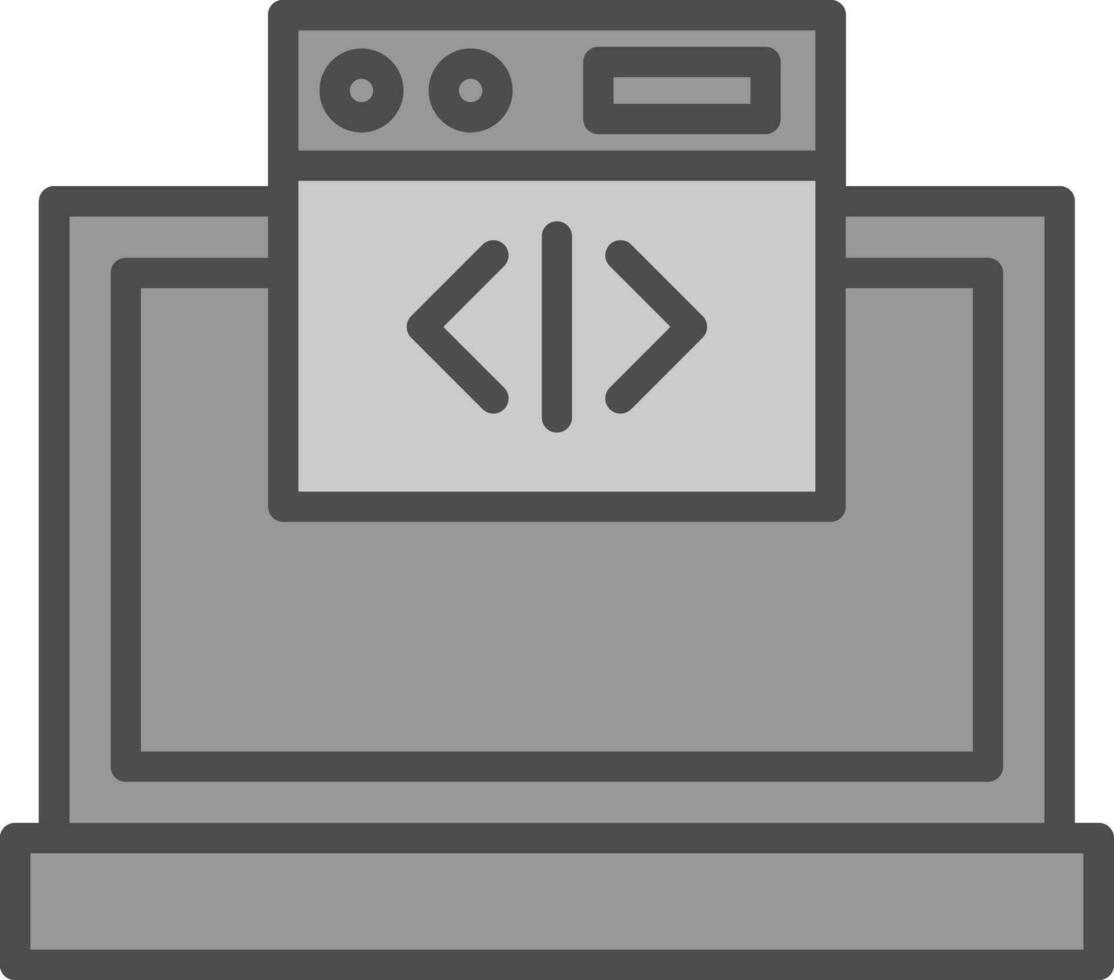 Web coding Vector Icon Design