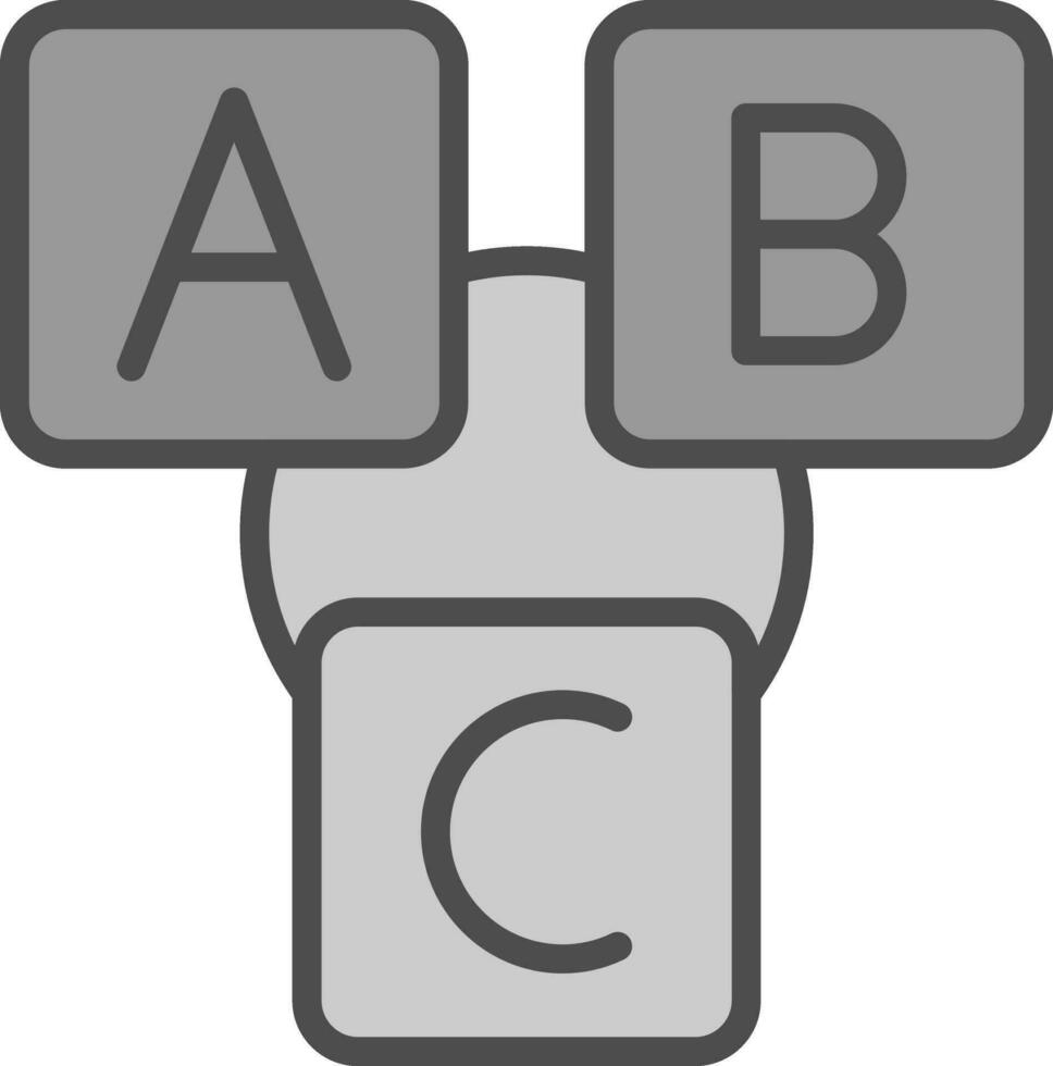 Abc block Vector Icon Design