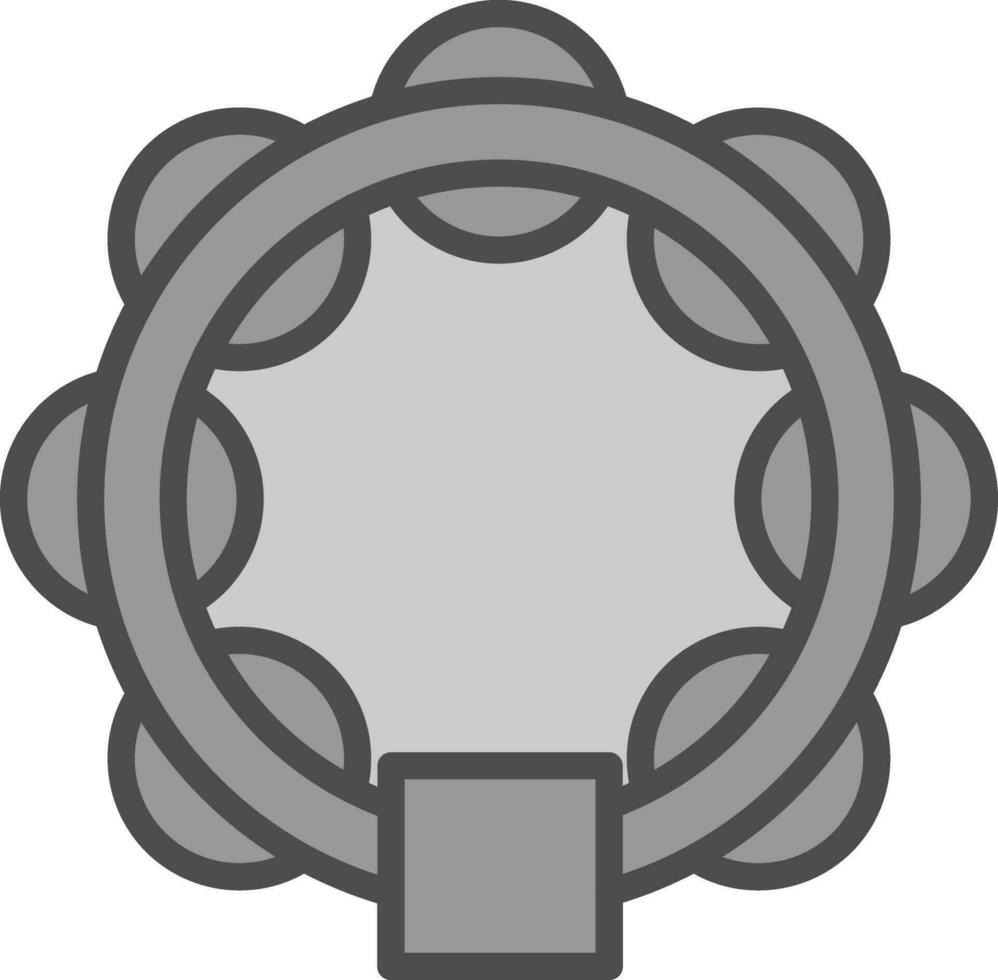 Tambourine Vector Icon Design