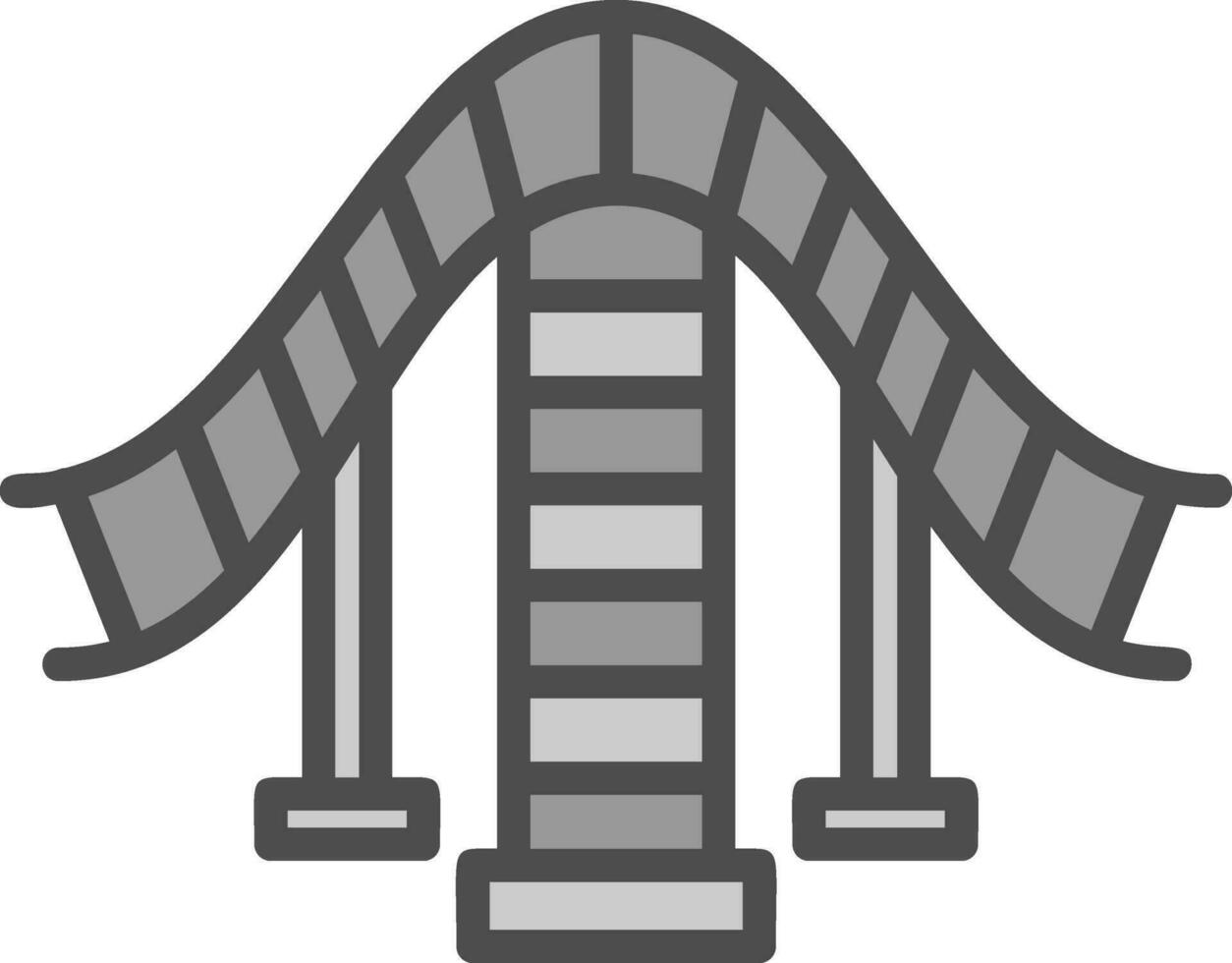 Roller coaster Vector Icon Design