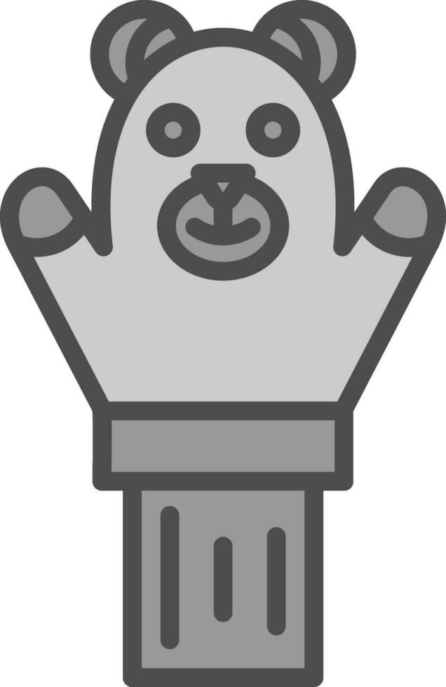 Hand puppet Vector Icon Design