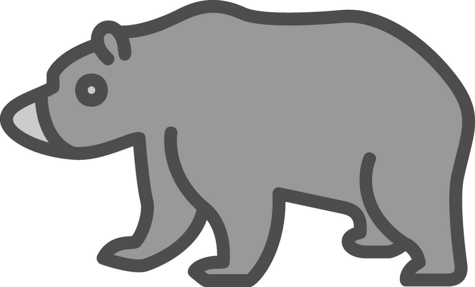 diseño de icono de vector de oso