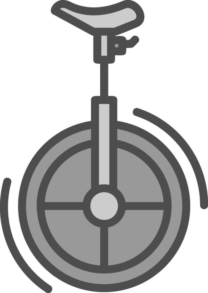 Unicycle Vector Icon Design