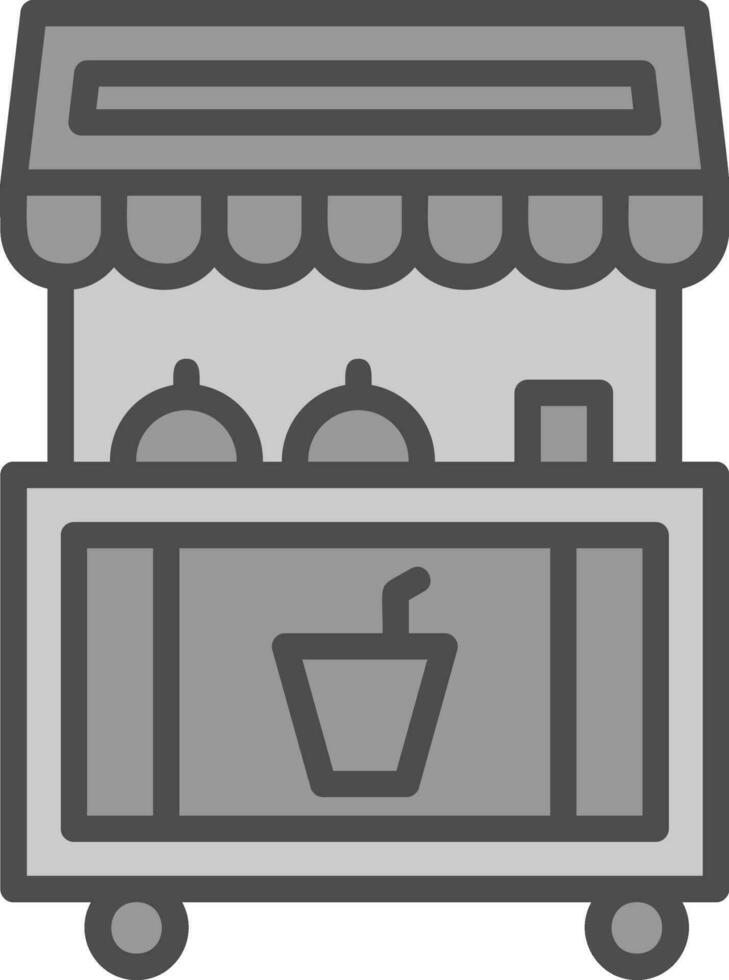 Food stand Vector Icon Design