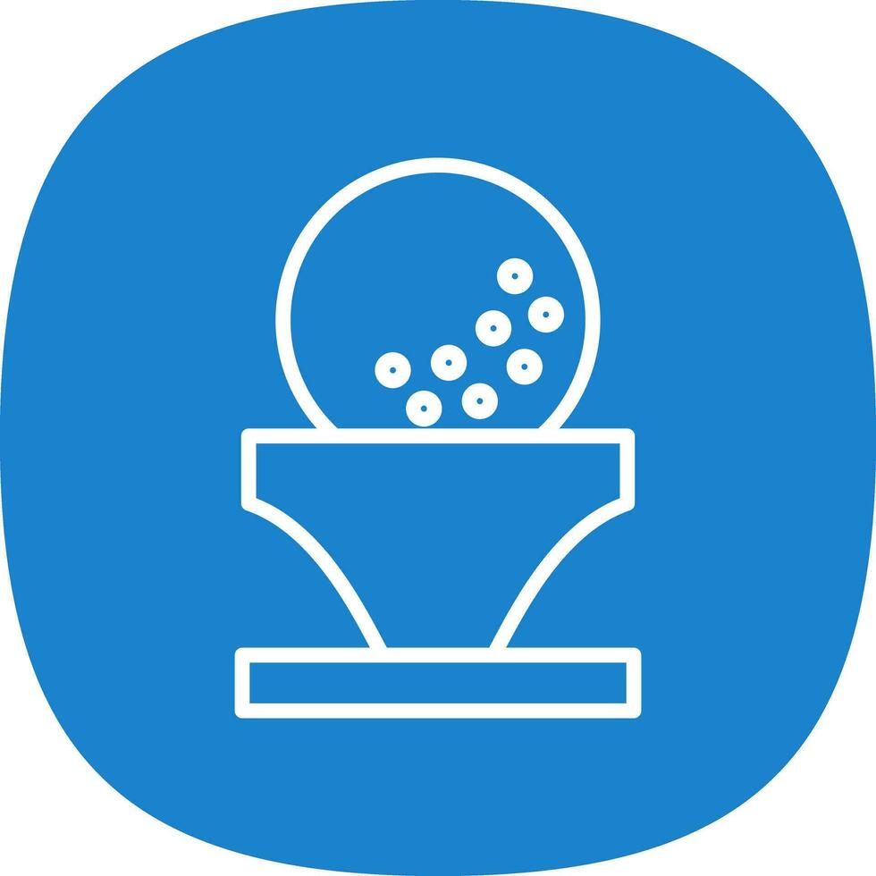 diseño de icono de vector de pelota de golf