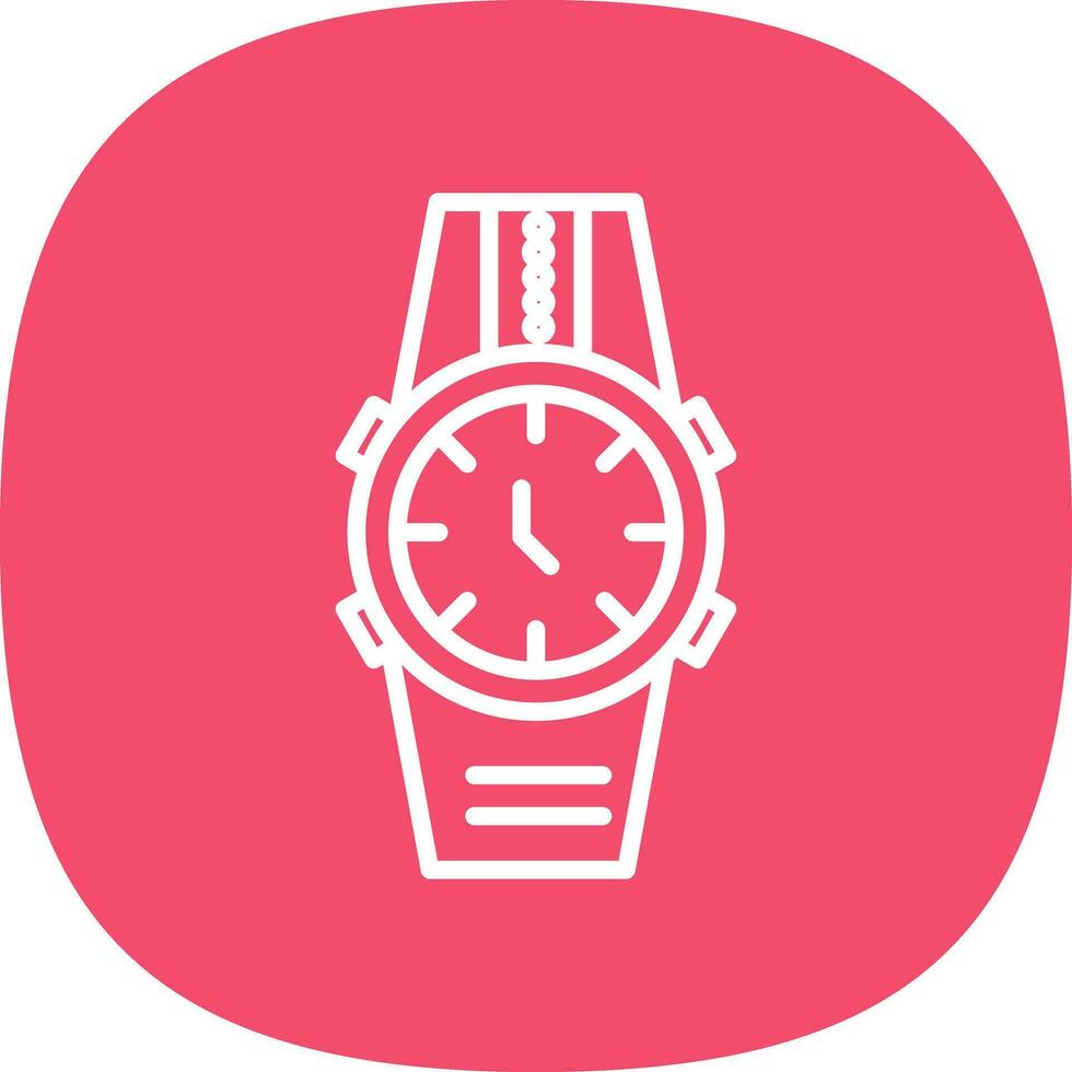 Wristwatch Vector Icon Design