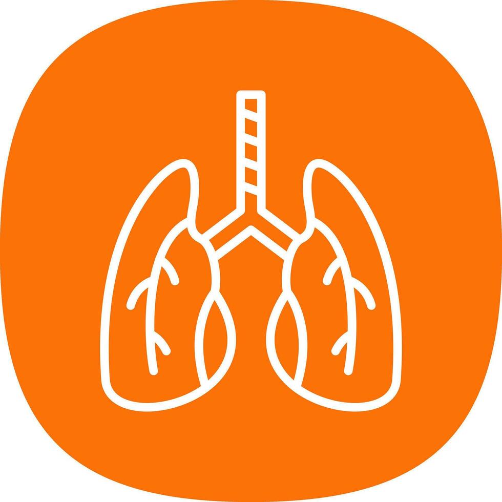 Lungs Vector Icon Design