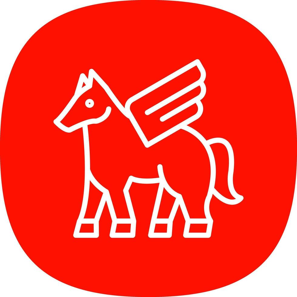 Pegasus Vector Icon Design