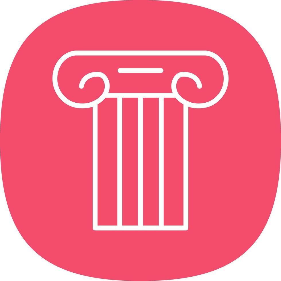 Ancient pillar Vector Icon Design