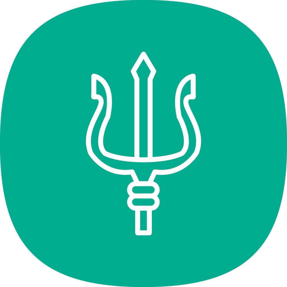 Trident Vector Icon Design