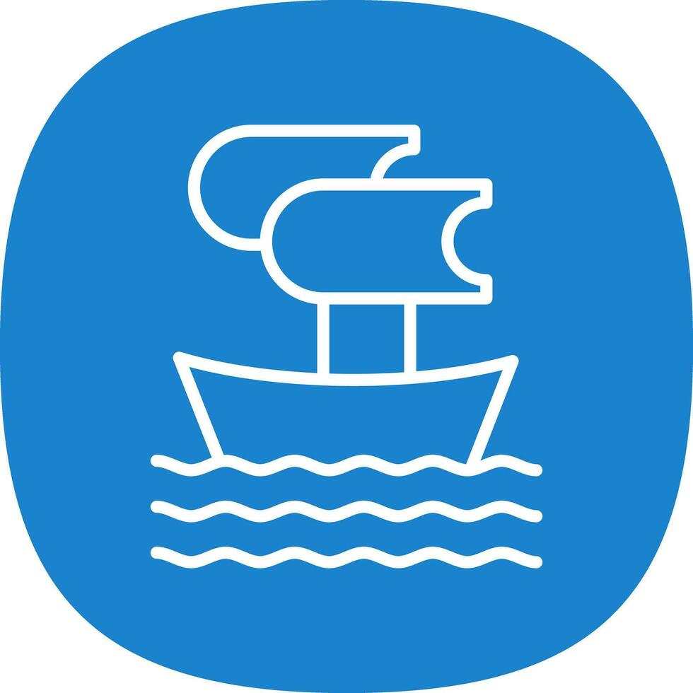 Trireme Vector Icon Design