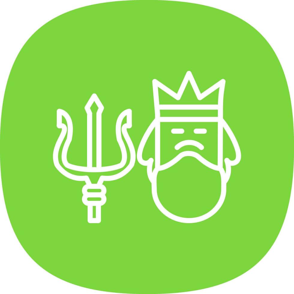 Poseidon Vector Icon Design