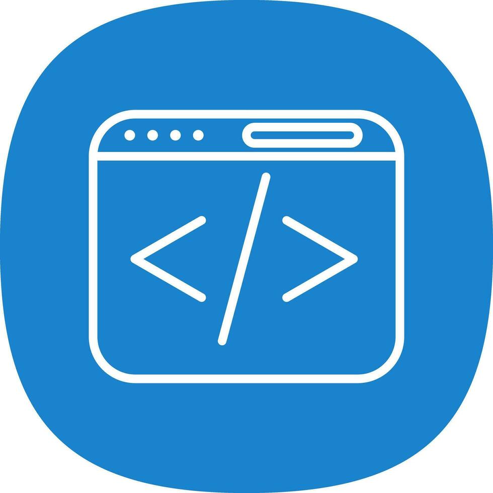 Web coding Vector Icon Design