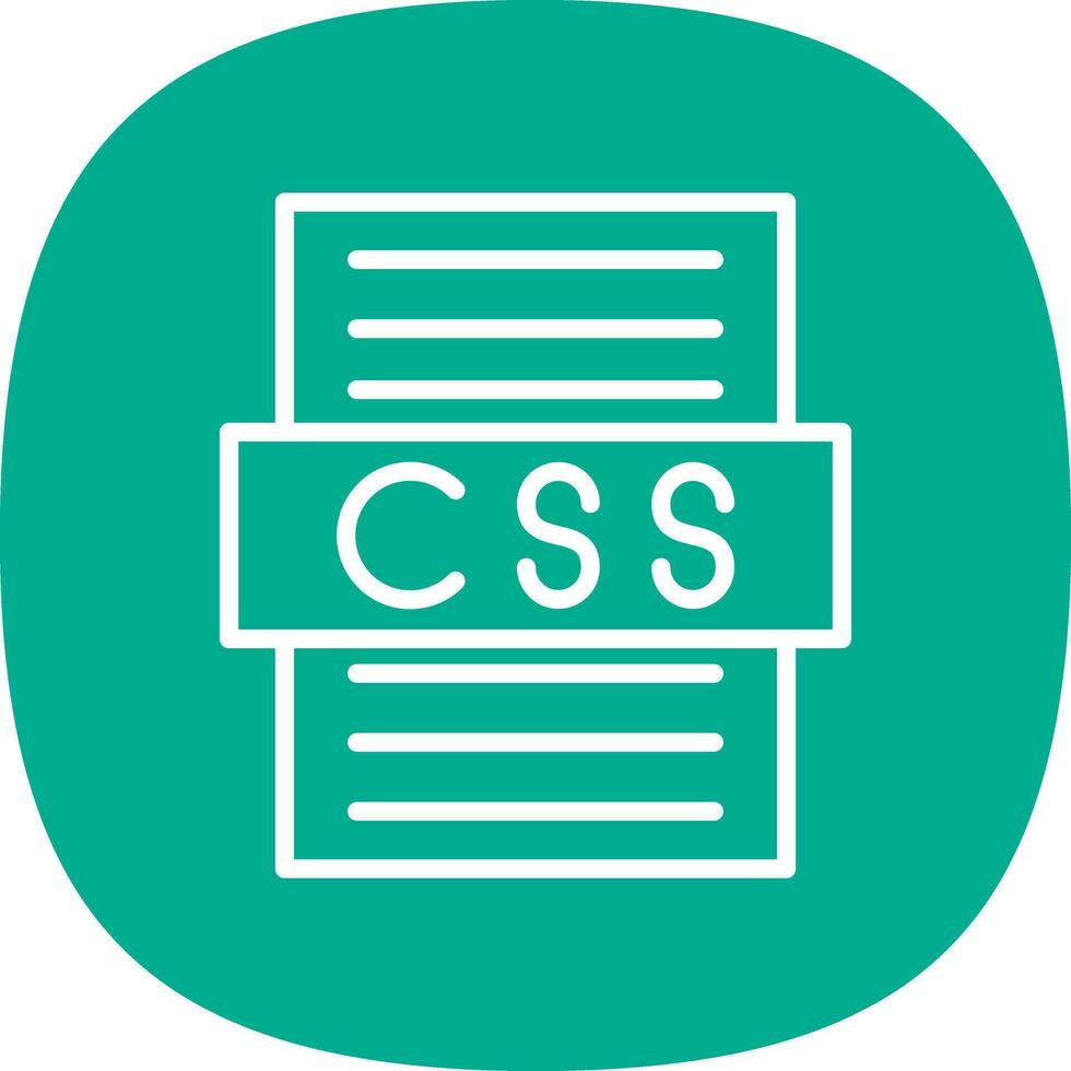 diseño de icono de vector de archivo css