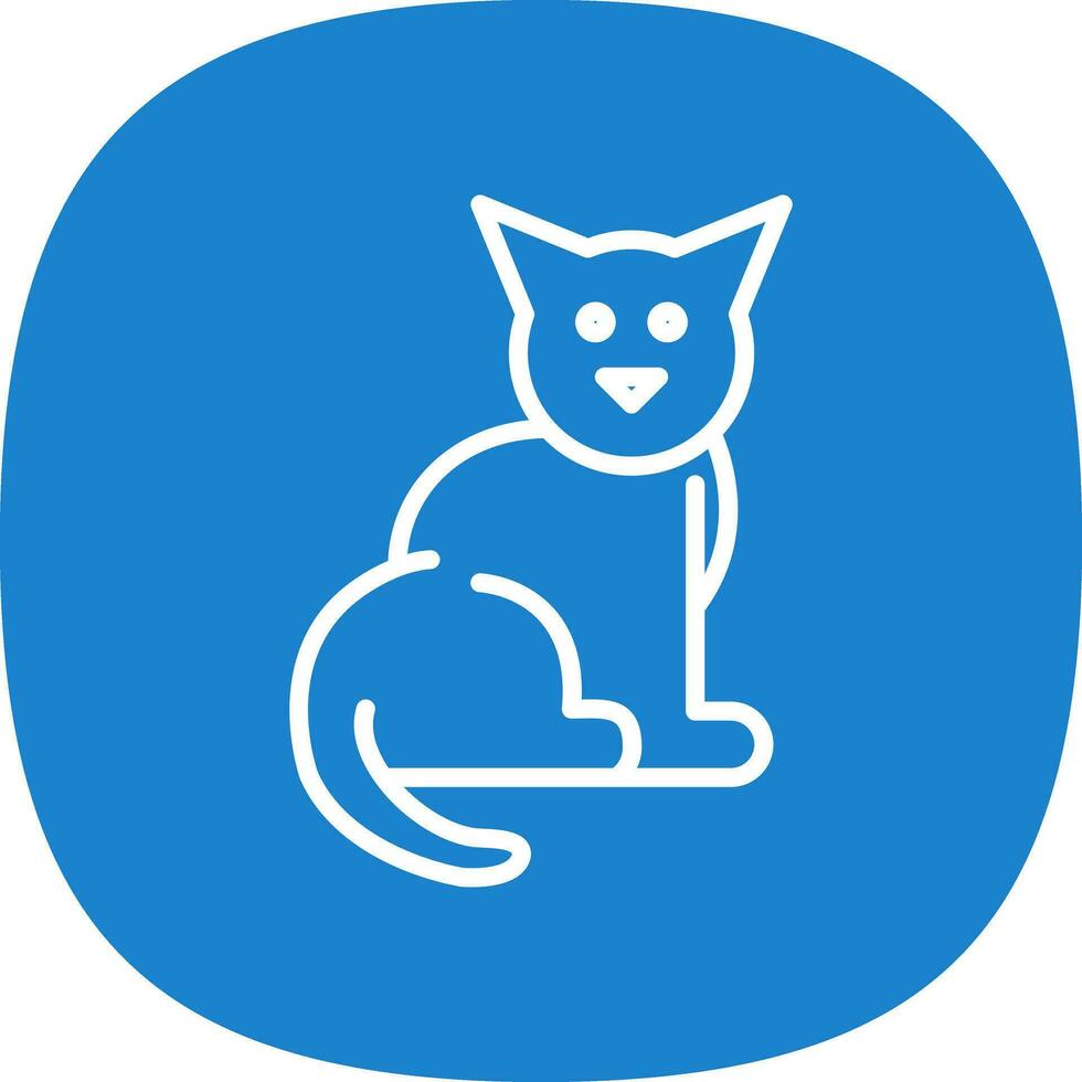 diseño de icono de vector de gato