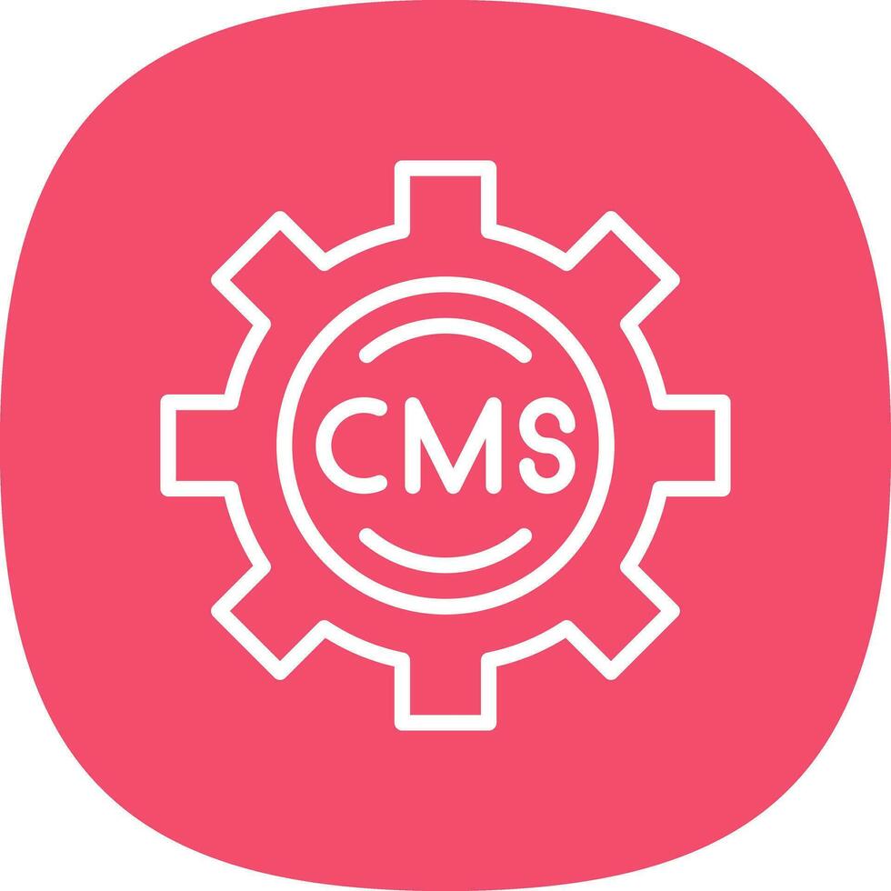 cms vector icono diseño