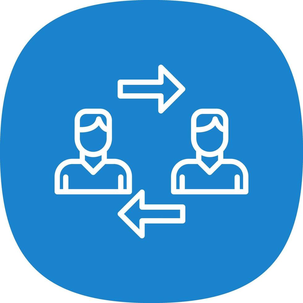 Interchangeability Vector Icon Design