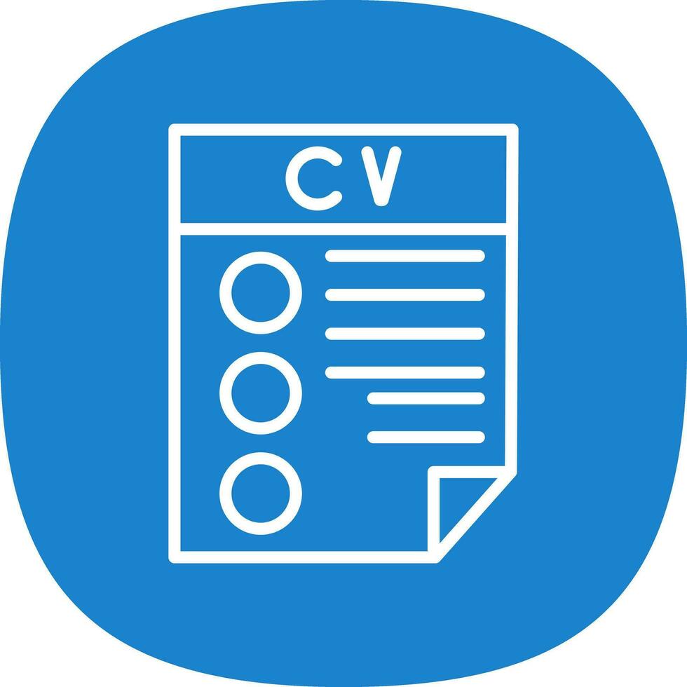 CV Vector Icon Design
