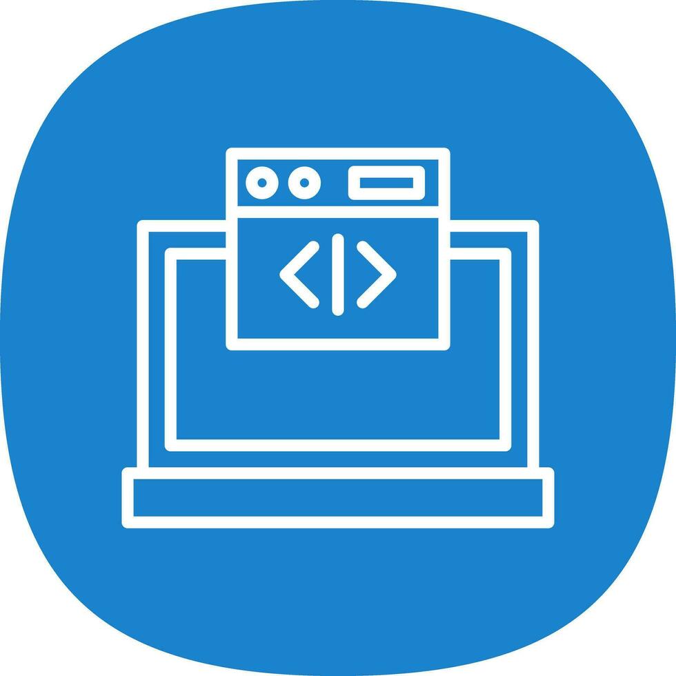 Web coding Vector Icon Design