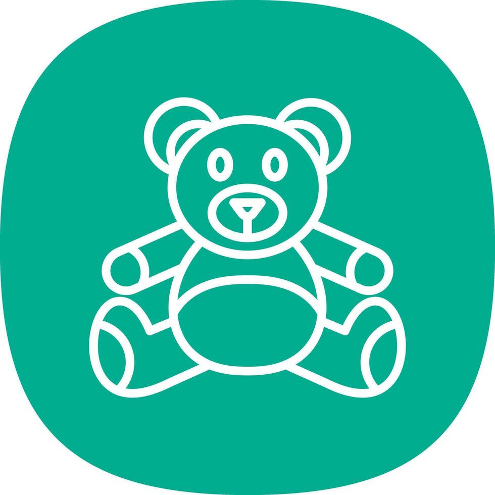 Teddy bear Vector Icon Design