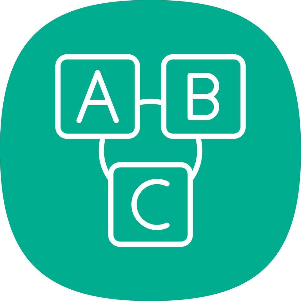 Abc block Vector Icon Design