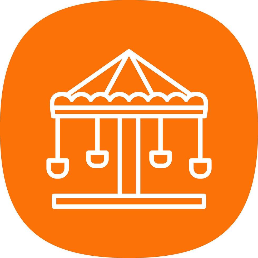 Merry go round Vector Icon Design