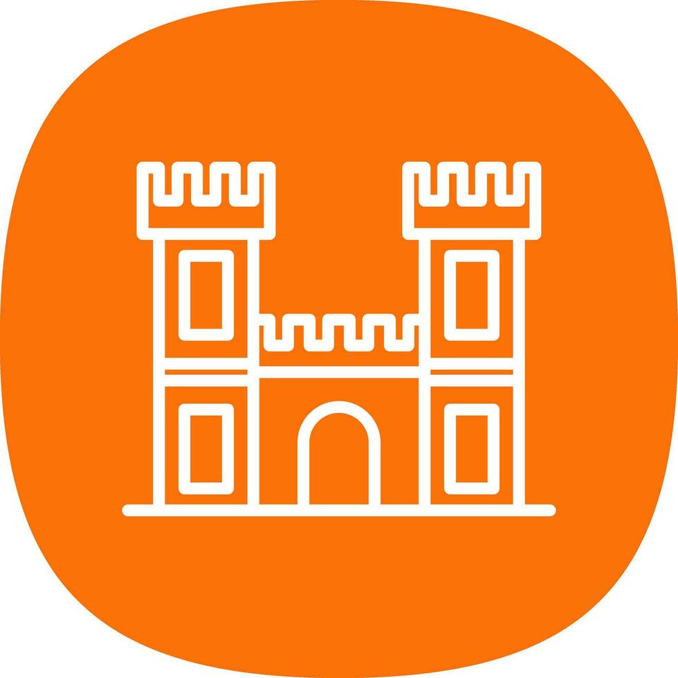 diseño de icono de vector de castillo