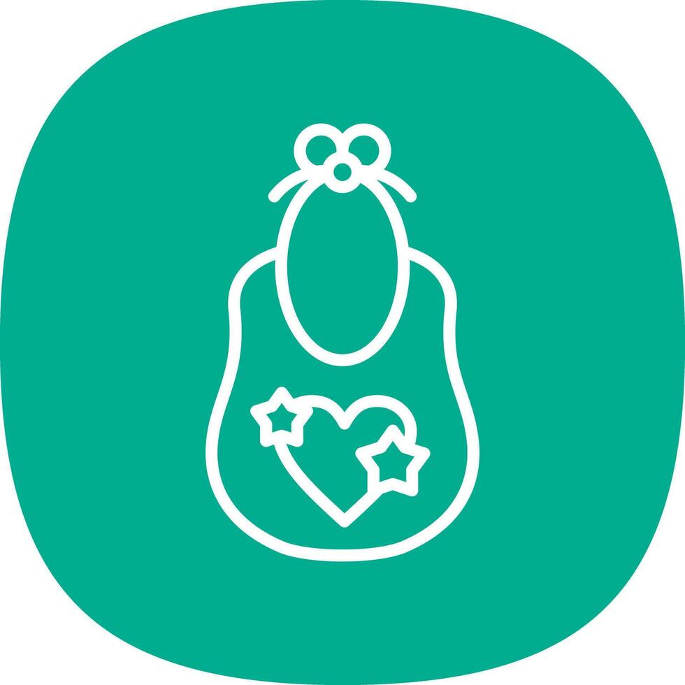 Baby bib Vector Icon Design