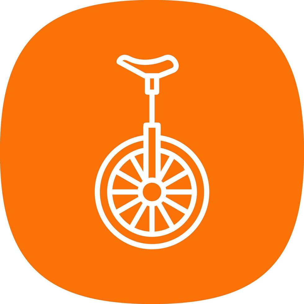 Monocycle Vector Icon Design