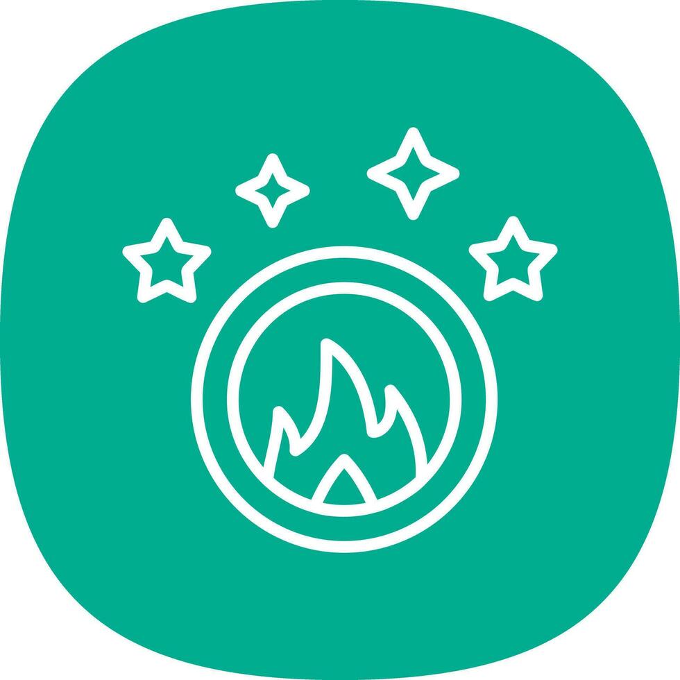 Ring of fire Vector Icon Design