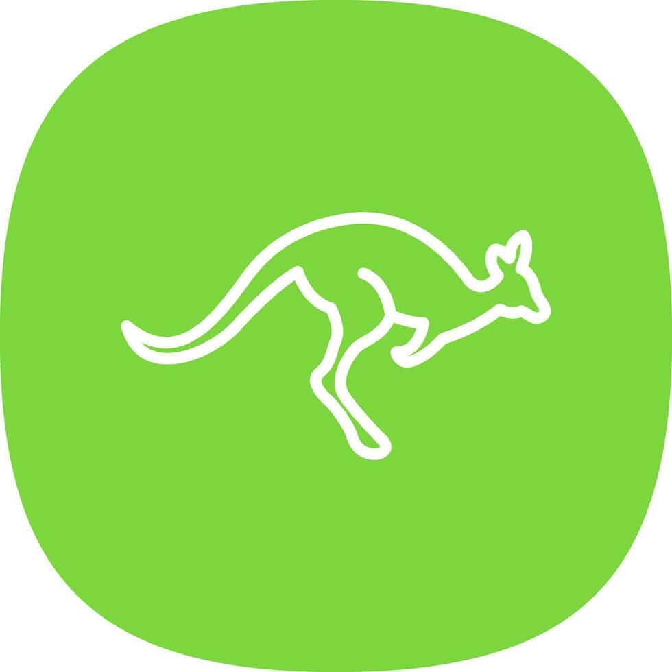 Kangaroo Vector Icon Design