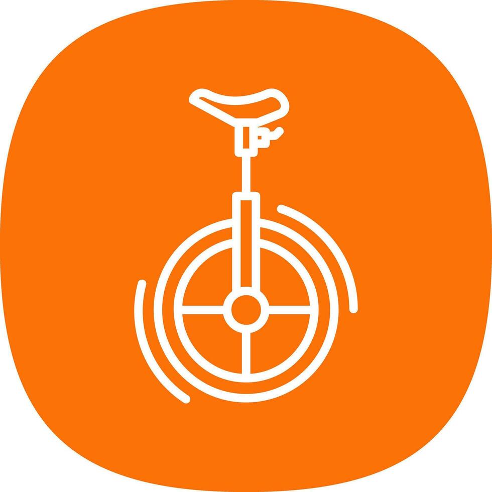 Unicycle Vector Icon Design
