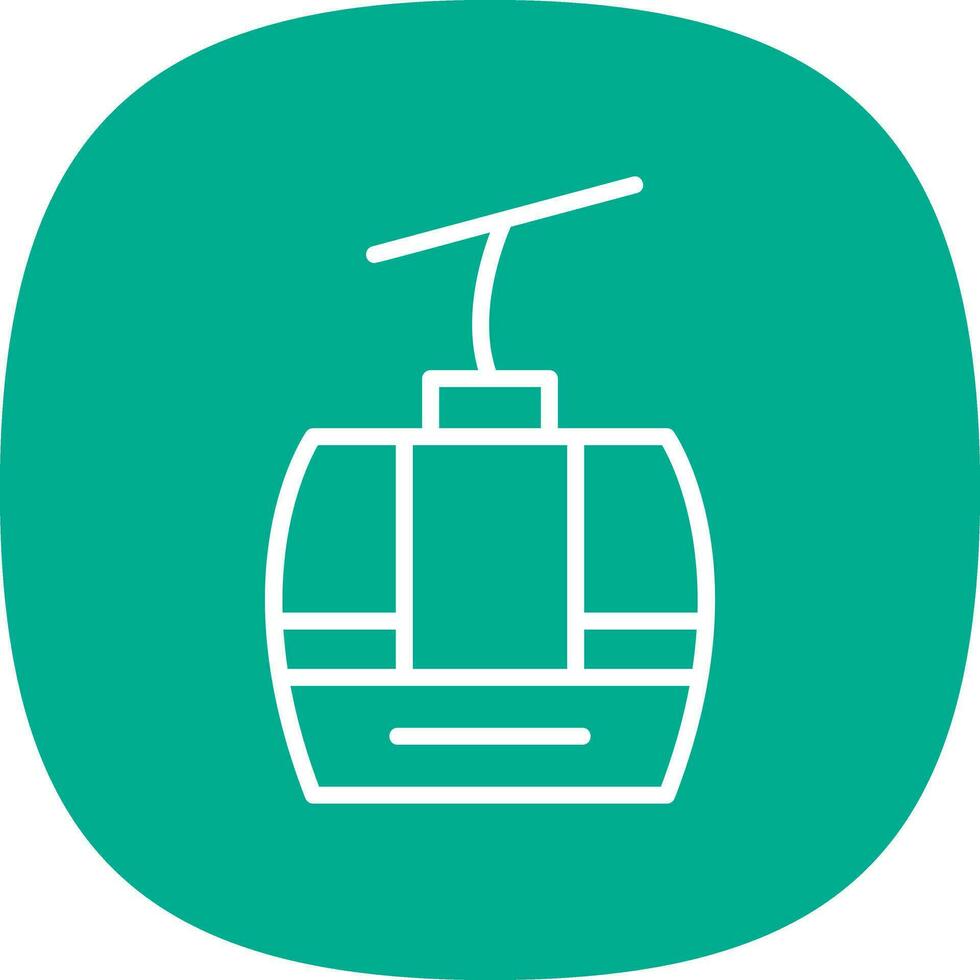 Gondola Vector Icon Design