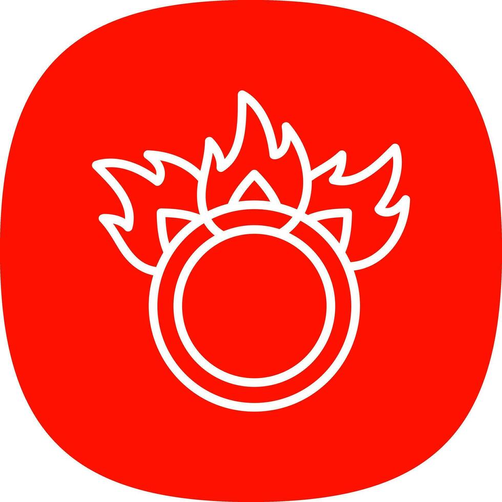 Ring of fire Vector Icon Design