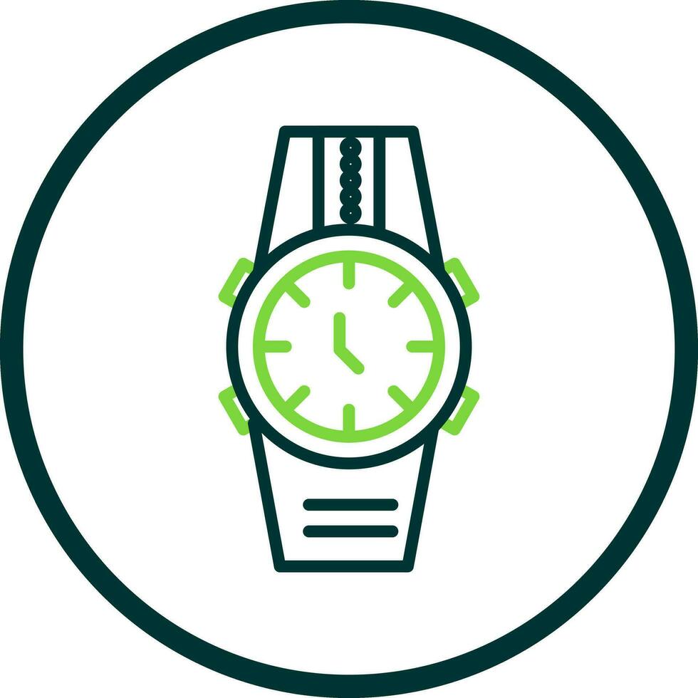 diseño de icono de vector de reloj de pulsera