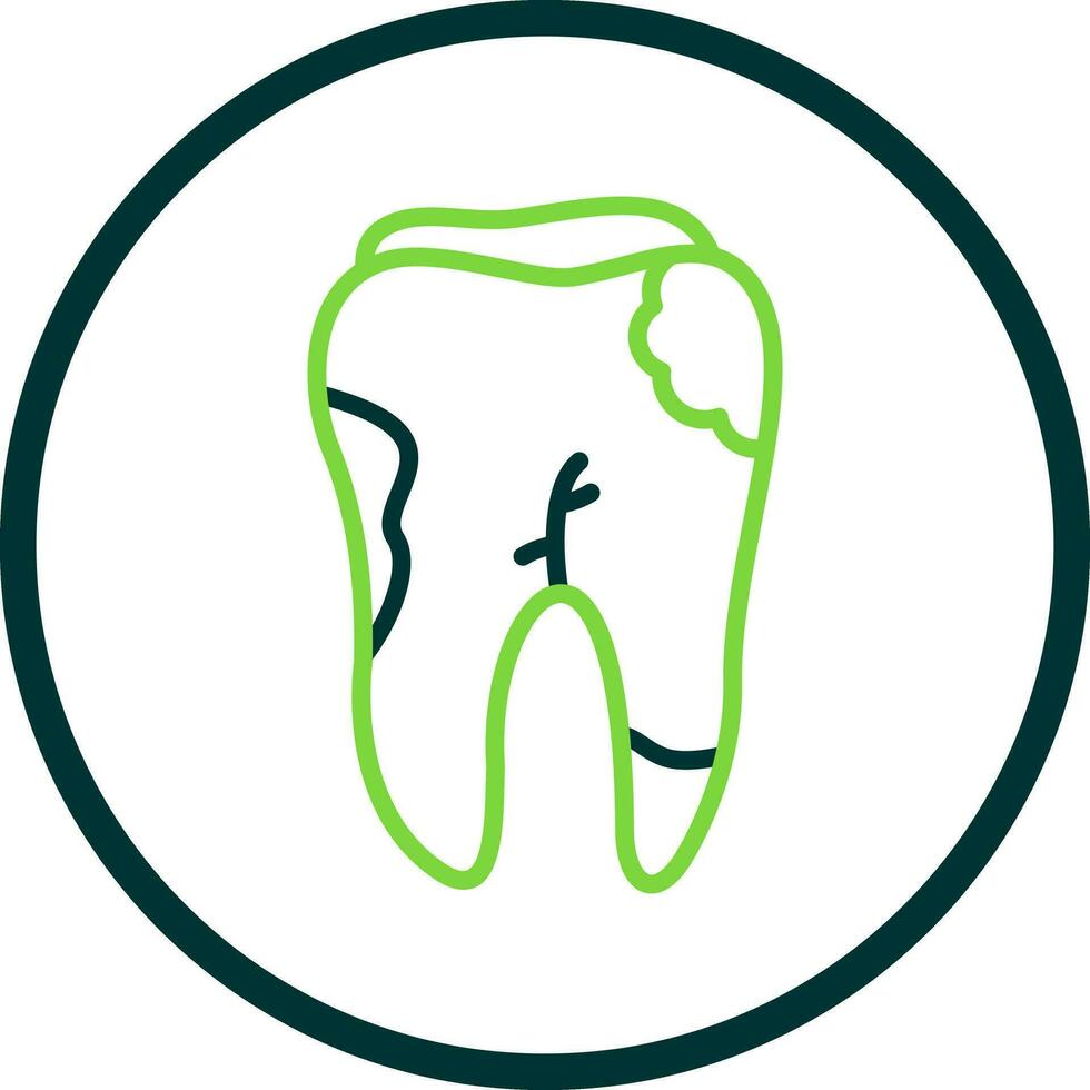 caries vector icono diseño