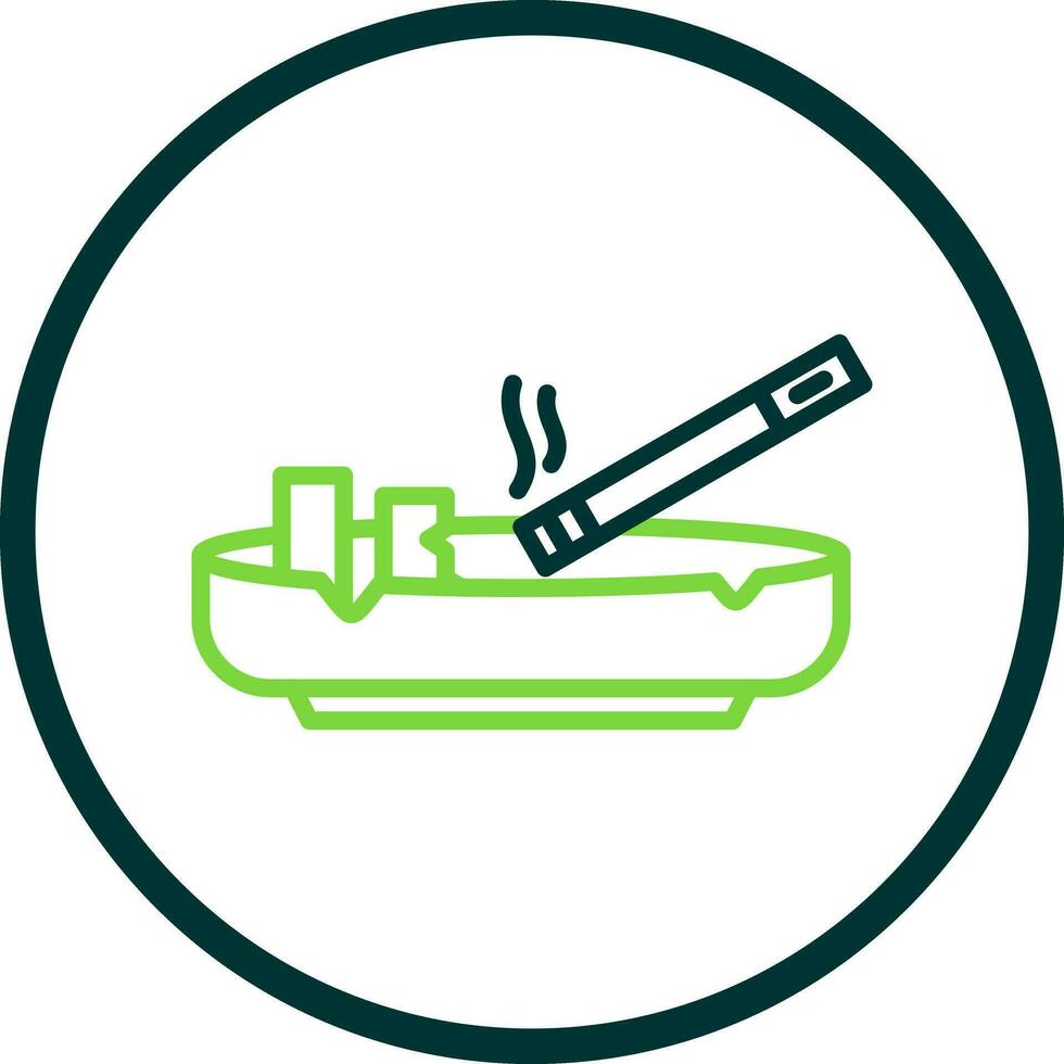 Ashtray Vector Icon Design