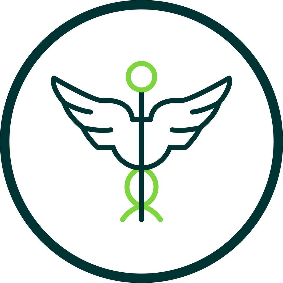 Caduceus Vector Icon Design
