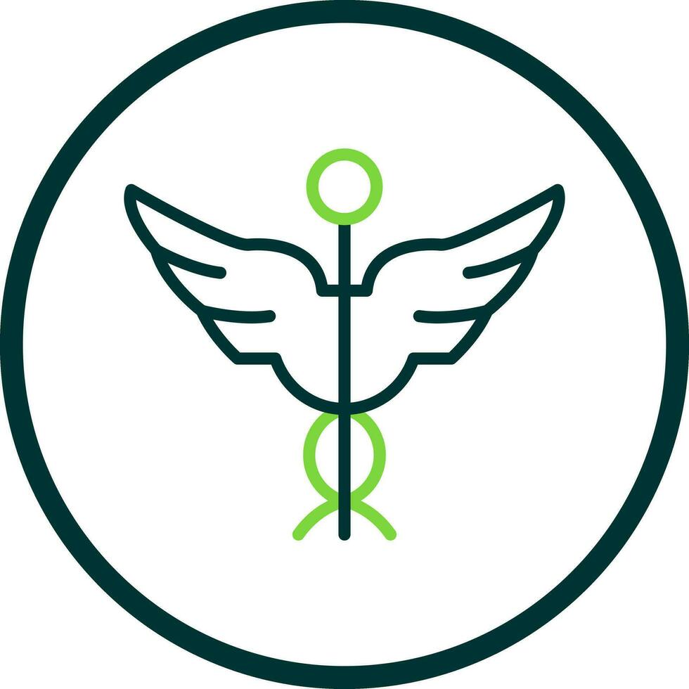 Caduceus Vector Icon Design