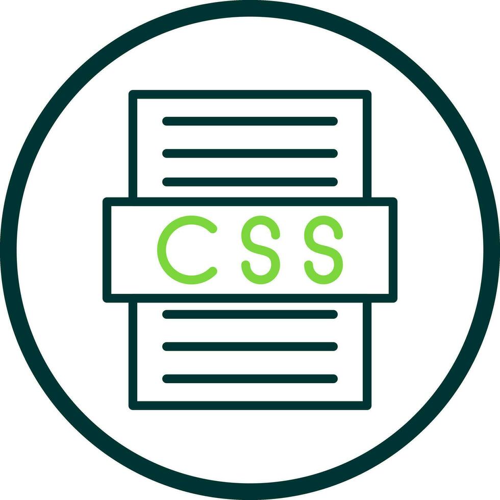 diseño de icono de vector de archivo css