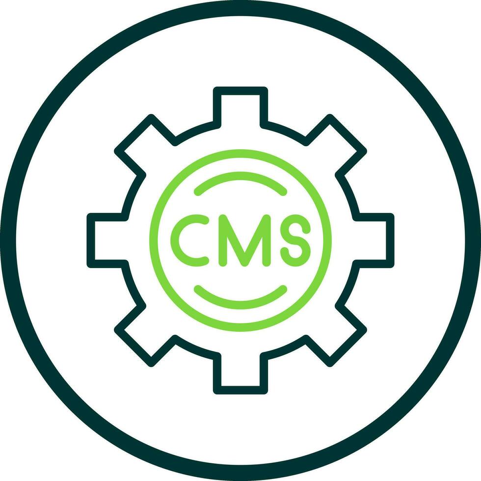 cms vector icono diseño