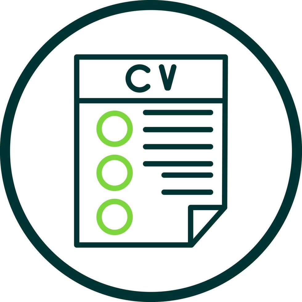 CV Vector Icon Design