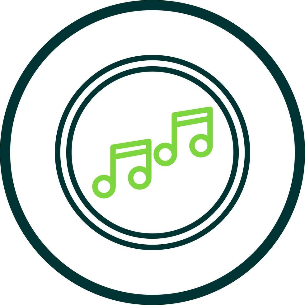 música Nota vector icono diseño